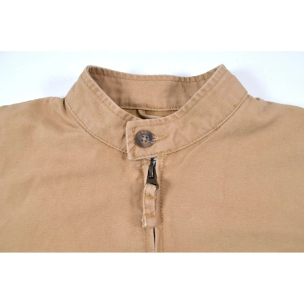 Children's Place Beige Canvas Bomber Jacket Size Small 5/6 Full Zip Nwt's